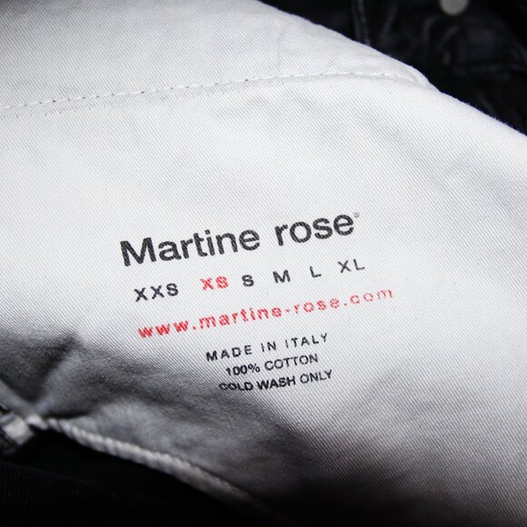 BNWT SS22 MARTINE ROSE ALL OVER LOGO JEANS XS - Picture 11 of 14